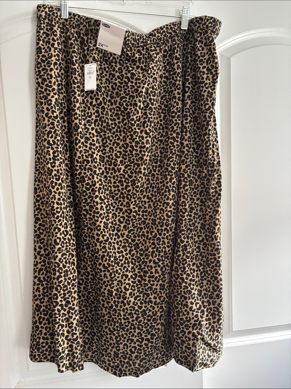 Old Navy Leopard-Print A-Line Skirt - Tan & Black